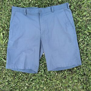 Nike Dri Fit Golf Shorts Mens Size 40 Blue Striped‎ Zip Pockets Performance